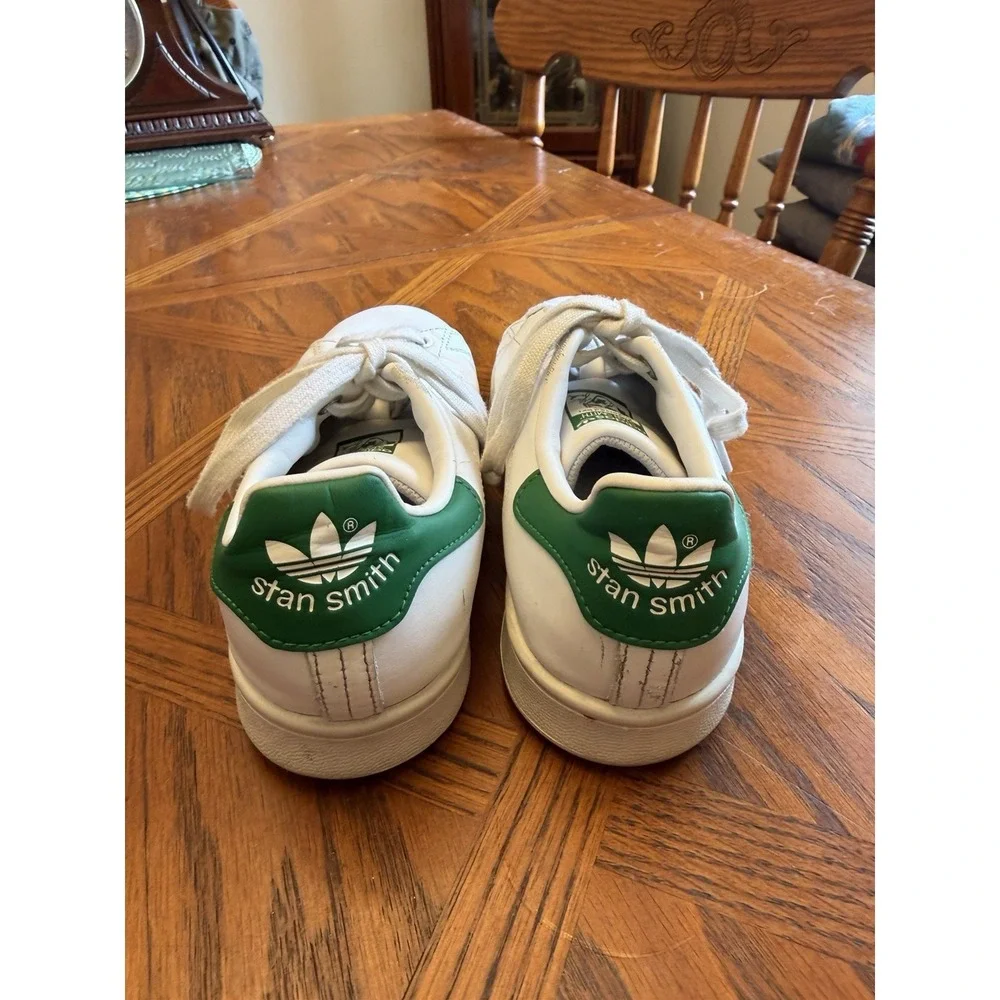 Adidas Stan Smith White Green Athletic Casual Size 6 1/2